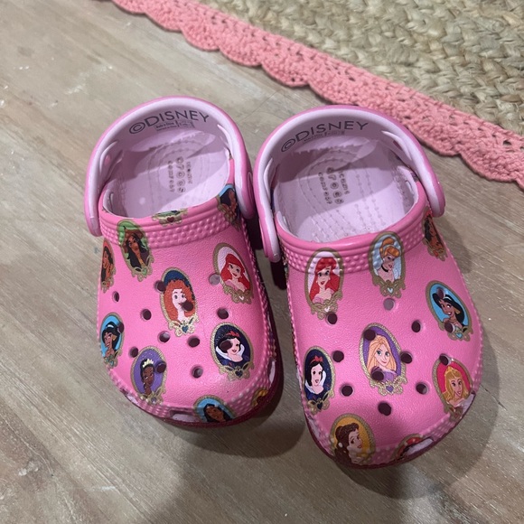 Kids Pink Disney Crocs - Picture 2 of 4